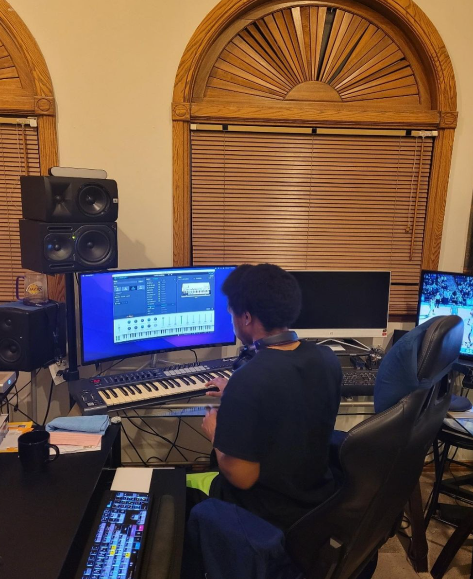 Jah-Sun in the studio