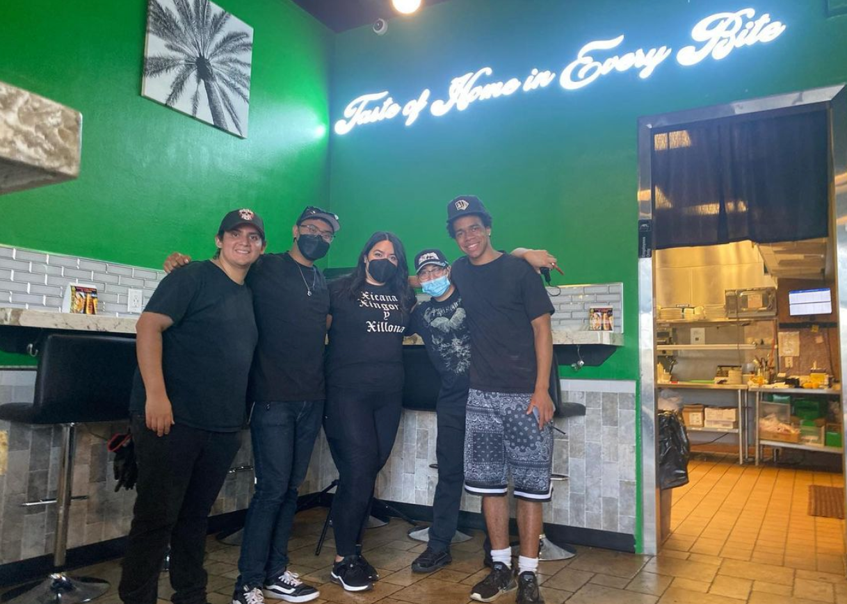 Jah-Sun with the crew